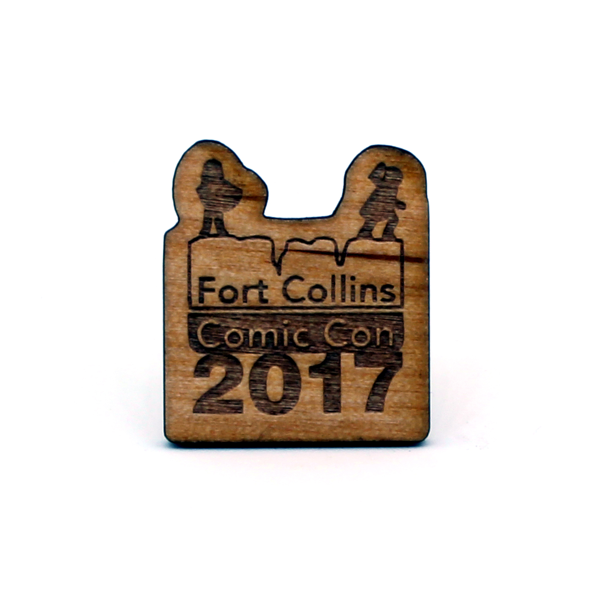 Lapel Pin Fort Collins Comic Con 2017
