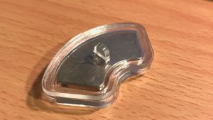Glowforge cut acrylic hard drive magnet case assembled